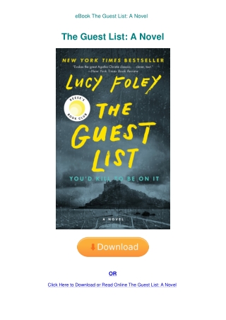 eBook The Guest List A Novel