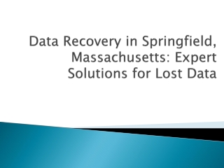 Data Recovery in Springfield, Massachusetts