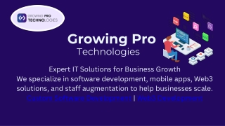 Growing Pro Technologies – Your Trusted IT Partner
