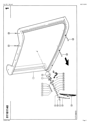 CLAAS LEXION 460 Combine (NA) Parts Catalogue Manual Instant Download (SN 55400011-55499999)