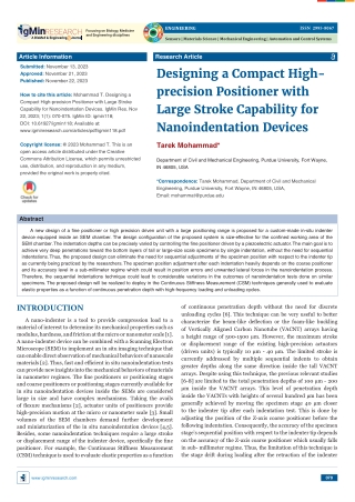Designing a Compact High-precision Positioner with Large Stroke Capability