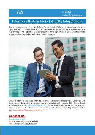 Salesforce Partner India-Gravity Infosolutions