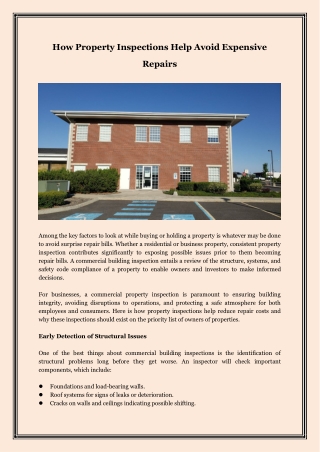 How Property Inspections Help Avoid Expensive Repairs