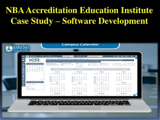 NBA Accreditation Education Institute Case Study – Software Development