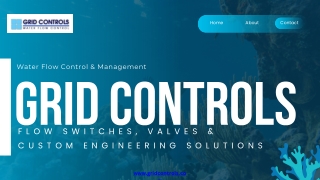 Get Smart Water Flow Control Solutions at Grid Controls