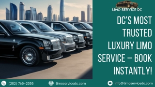 DC's Most Trusted Luxury Limo Service – Book Instantly!