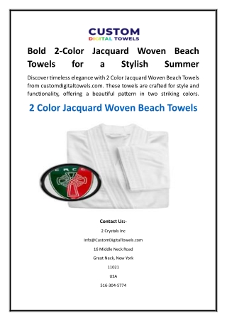 Bold 2 Color Jacquard Woven Beach Towels for a Stylish Summer