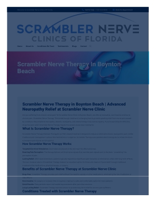 Scrambler Nerve therapy Boynton Beach