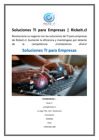 Soluciones TI para Empresas  Rickeit.cl