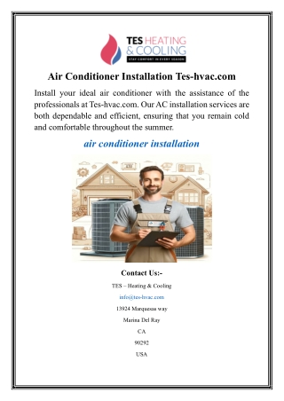 Air Conditioner Installation Tes-hvac