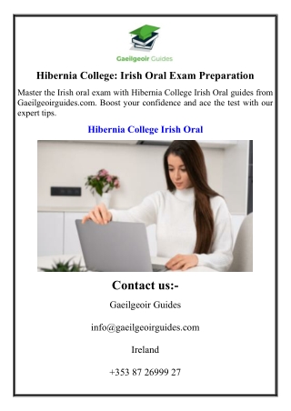 Hibernia College Irish Oral Exam Preparation