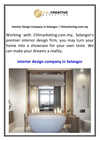 Interior Design Company In Selangor Chlmarketing.com.my