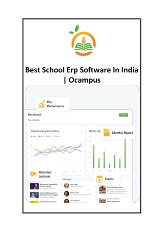 Best School Erp Software In India  Ocampus
