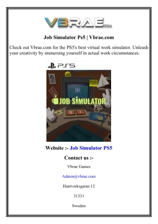 Job Simulator Ps5   Vbrae.com