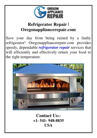 Refrigerator Repair Oregonappliancerepair.com