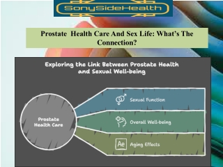 Prostate Health Care and Sex Life- What's the Connection You Need To Know
