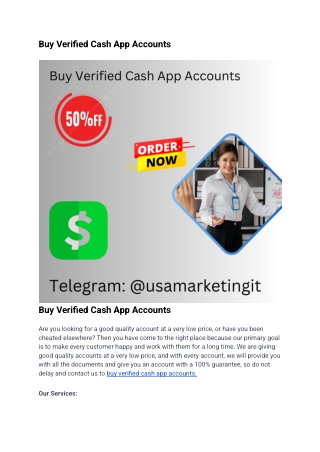 Buy Verified Cash App Accounts