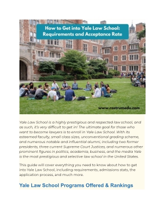 How to Get into Yale Law School_ Requirements and Acceptance Rate