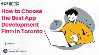 App Development Toronto - Eccentric Business Intelligence