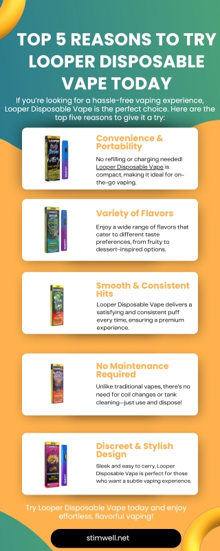 Top 5 Reasons to Try Looper Disposable Vape Today