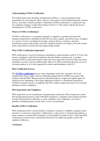 US FDA Certification-13