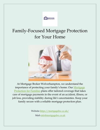 Family-Focused Mortgage Protection for Your Home