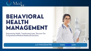 behavioral health management