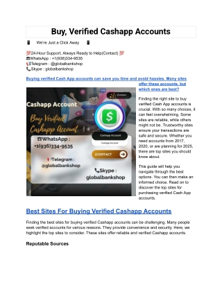 Buy, Verified Cashapp Accounts