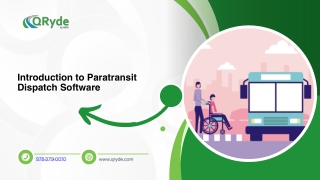 Introduction to Paratransit Dispatch Software