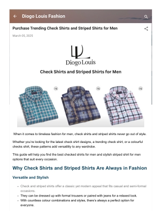Purchase Trending Check Shirts and Striped Shirts for Men