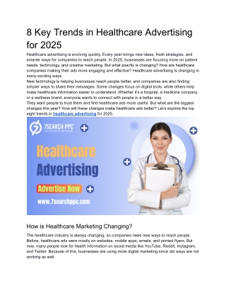 8 Key Trends in Healthcare Advertising for 2025