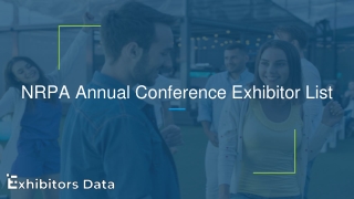 NRPA Annual Conference Exhibitor List