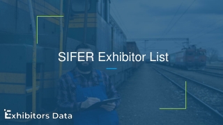 SIFER Exhibitor List
