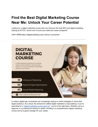 Find the Best Digital Marketing Course Near Me_ Unlock Your Career Potential
