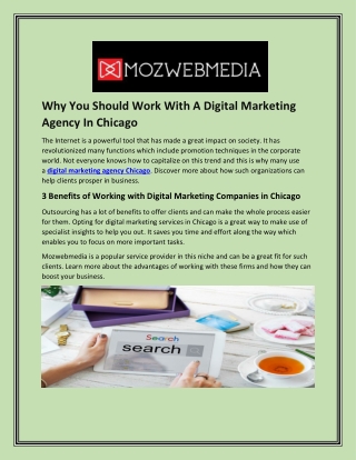 Why You Should Work With A Digital Marketing Agency In Chicago
