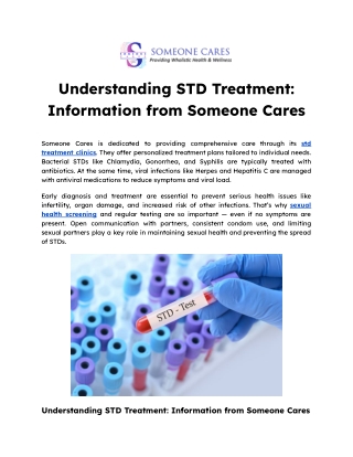Understanding STD Treatment_ Information from Someone Cares