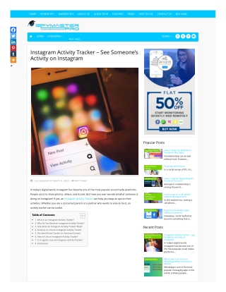 Instagram Activity Tracker – See Someone’s Activity on Instagram