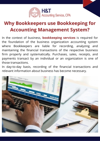 Why Bookkeepers use Bookkeeping for Accounting Management System