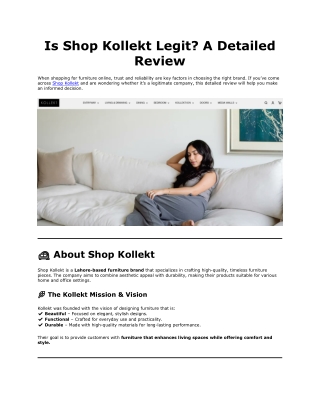 Is Shop Kollekt Legit? A Detailed Review