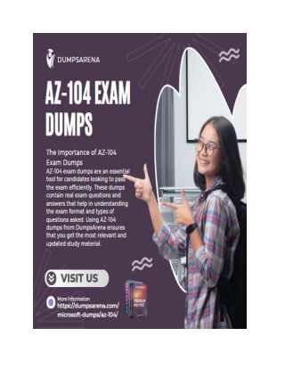 How Dumpsarena AZ-104 Dumps Help You Pass Without Coaching