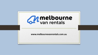 Hire A Van Melbourne