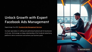 Unlock Growth with Expert Facebook Ads Management