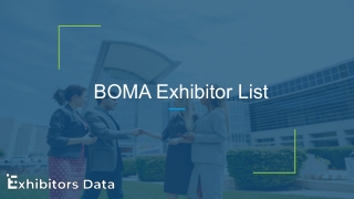 BOMA Exhibitor List
