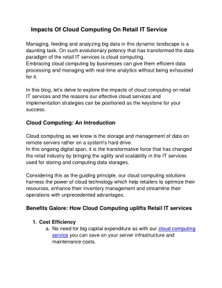Cloud Computing Services: Scalable & Reliable Solutions