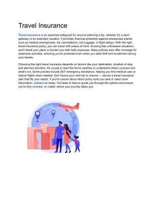 Travel Insurance