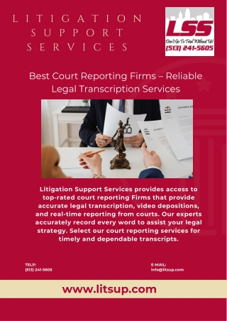 Best Court Reporting Firms – Reliable Legal Transcription Services