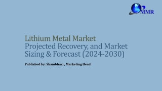 Lithium Metal Market Share, Size, Segmentation with Competitive Analysis-2030