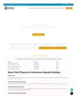 Affordable Andaman Tour Package – Perfect Holiday Deals