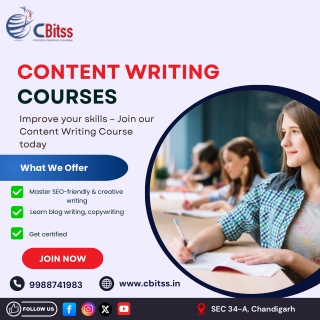 Best Content Writing Course in Chandigarh | CBitss Training Institute