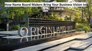 Name Board Makers in Chennai